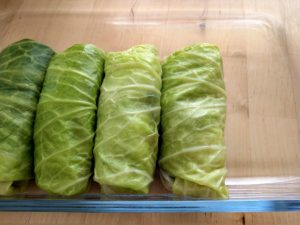 Rolled Golabki - Mushroom Cabbage Rolls