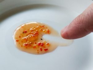 Tomato Chili and Ginger Jam Recipe - Testing Setting Point