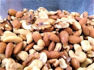 Combining the Nuts - Sweet Salty Spicy Nuts Recipe
