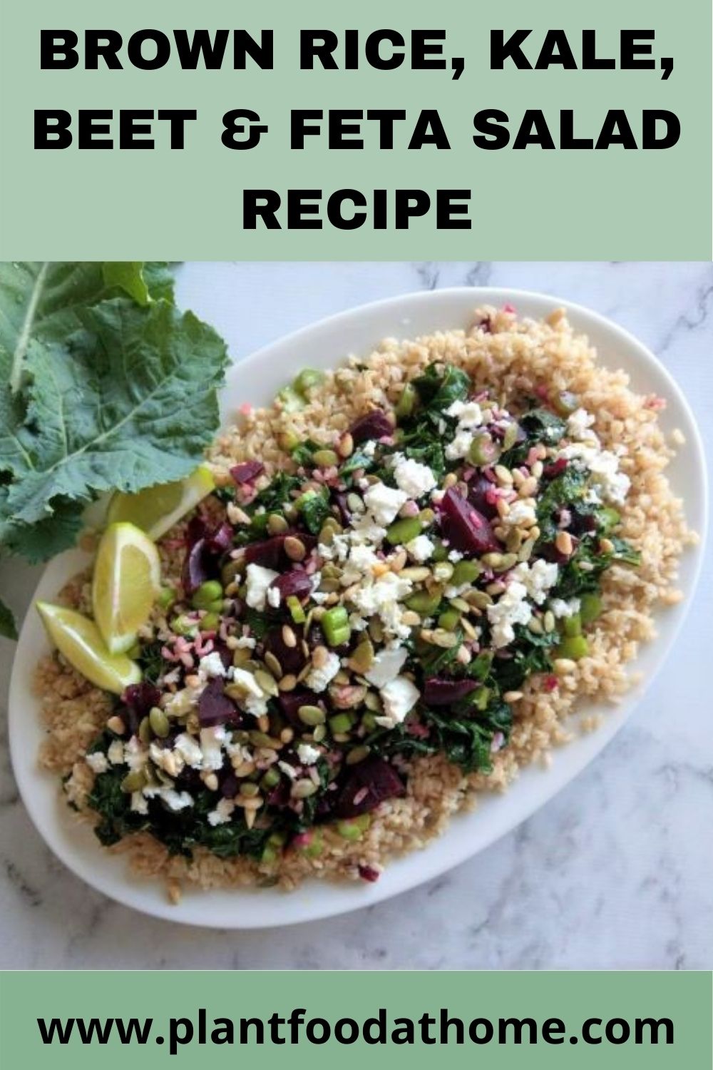 Brown Rice Kale Beet and Feta Salad - Recipe