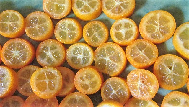 Eating Kumquats and Recipe Ideas - Sliced Kumquats