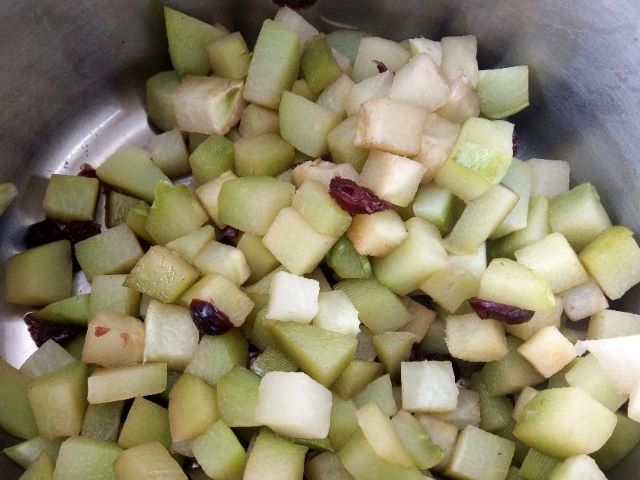 Cooked Sweet Stewed Chayote Fruit Recipe