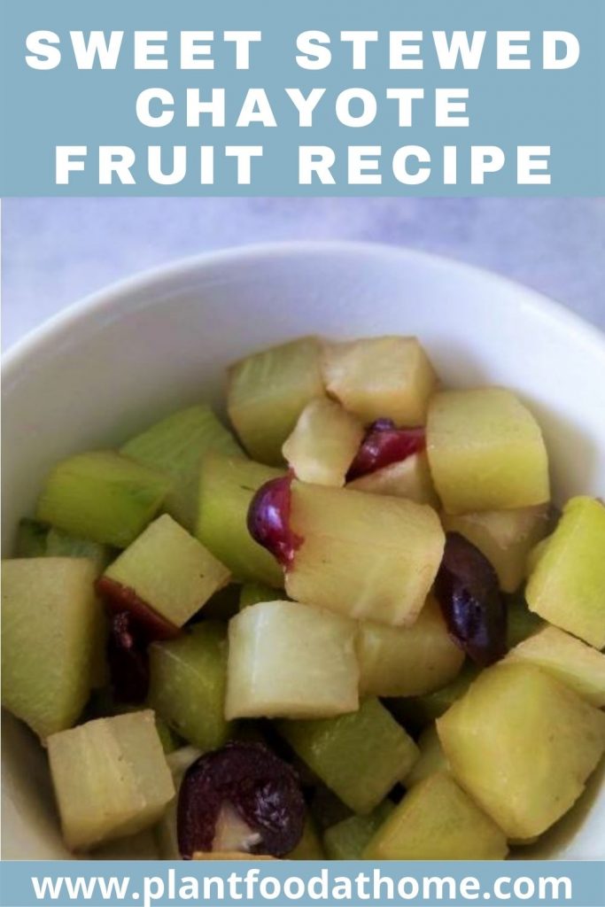 Stewed Chayote Fruit Recipe