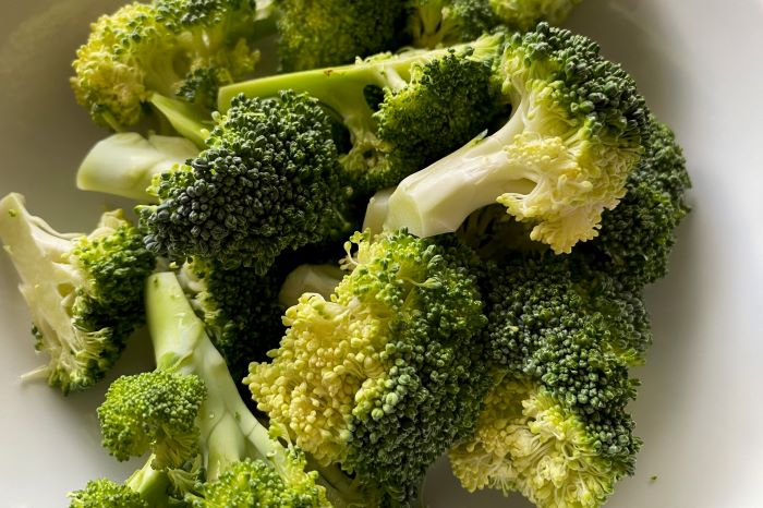 Chopped Raw Broccoli